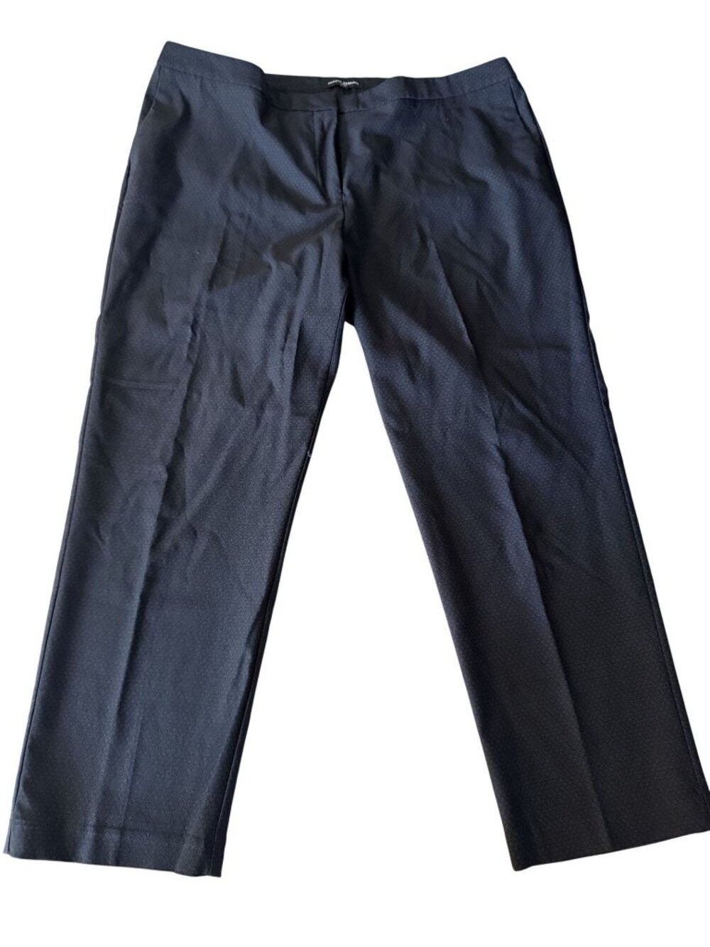 Mario Serrani Black Dress Pants Size 16 Womens Slim Fit Cropped Ankle Length